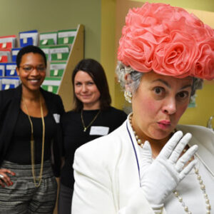 The queen comes to Island Sexual Health open house at the new clinic