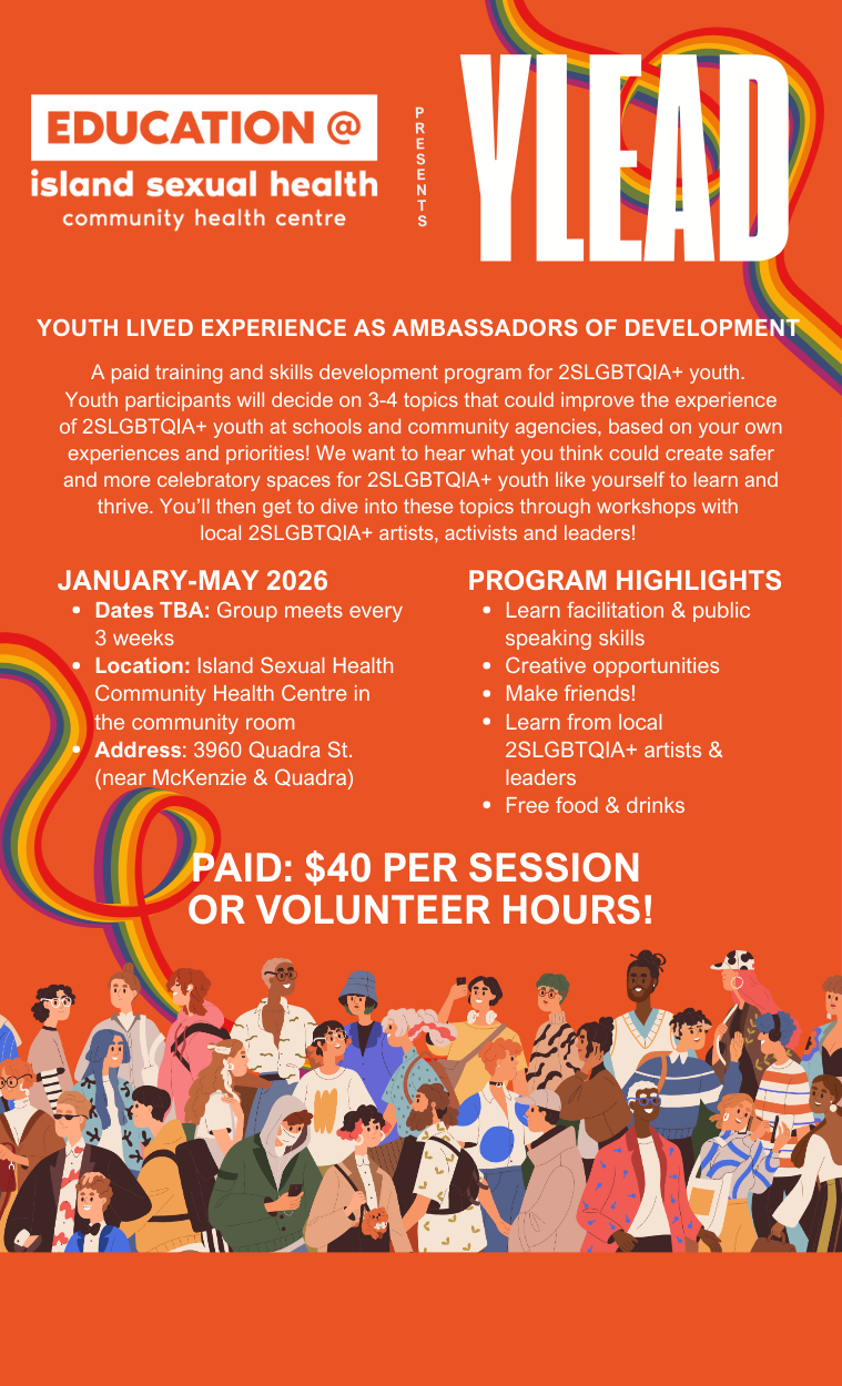 Orange Poster that advertises the YLEAD program for youth